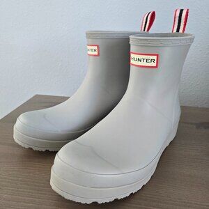 Hunter Women's Original Play Short Boots size 8, Grey, EUC
